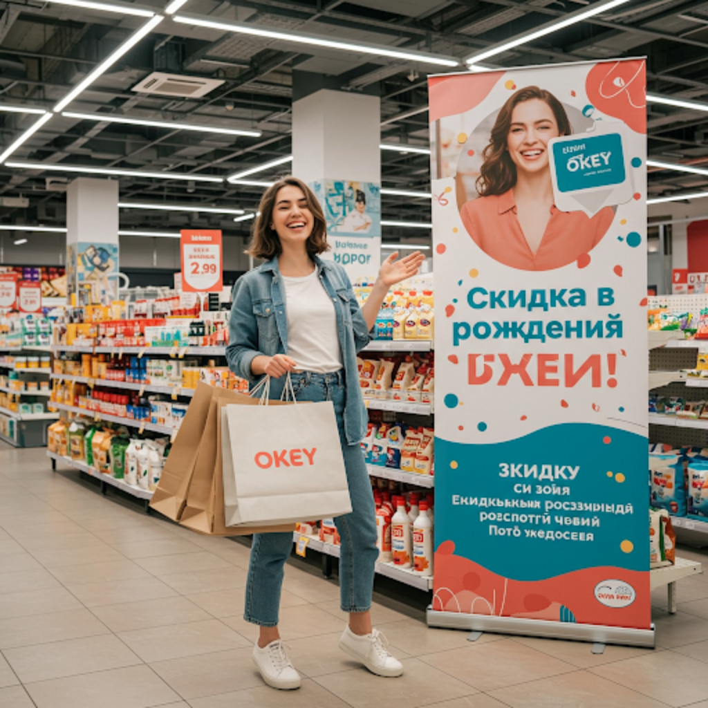 Скидка в день рождения в "О'КЕЙ": как получить и выгодно использовать