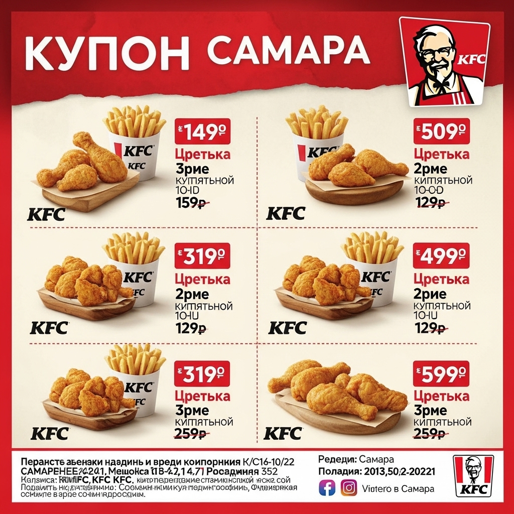 Купоны KFC и Ростикс в Самаре 2025: Полное руководство по экономии на любимой курочке Купоны KFC и Ростикс в Самаре 2025: Полное руководство по экономии на любимой курочке