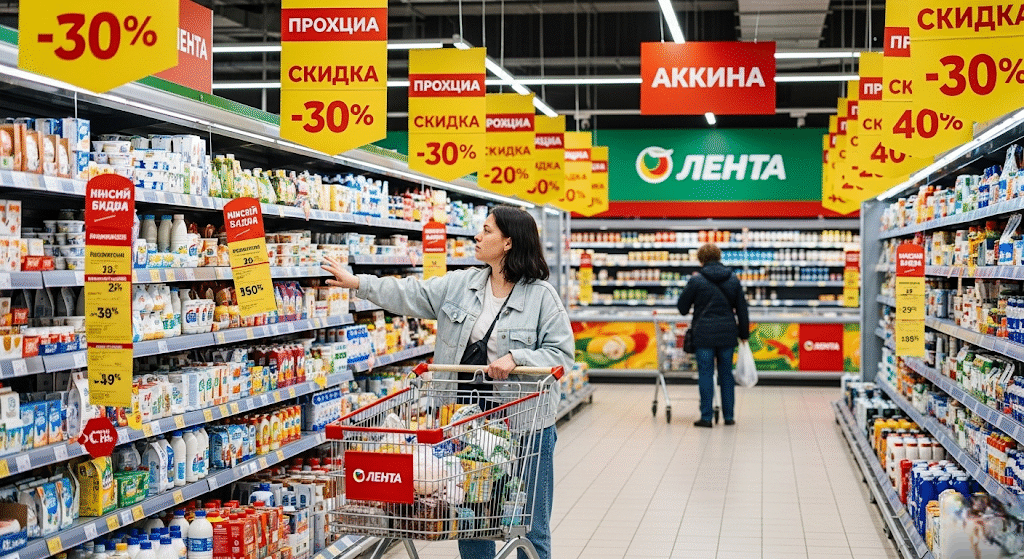 Скидки в Ленте Псков: Полный гид по акциям, каталогам и «Карте №1» в 2025 году